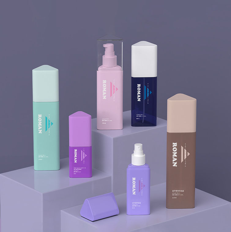 Troværdig plastik 30ml 50ml 80ml Triangle Shampoo Shower Gel Container Hårbalsam Lotion Pumpe Flaske Til Ansigtsrens