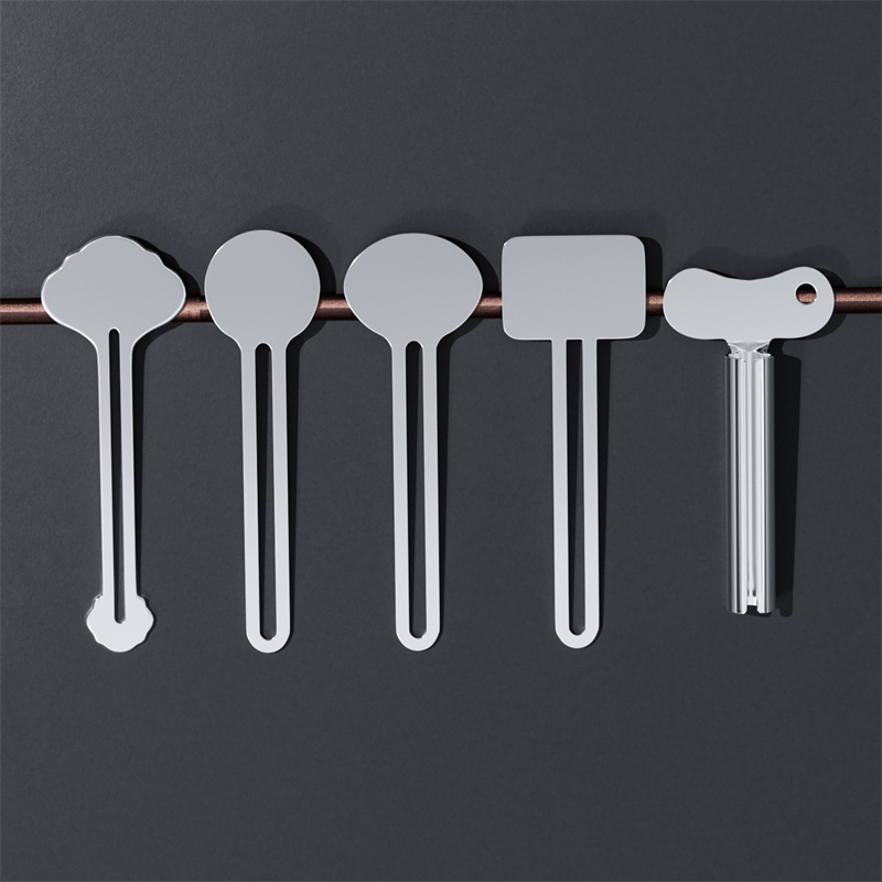 Metal Tandpasta Squeezer Rustfrit Stål Tube Squeezer Key Roller Tube Cremer Maling Squeezer Værktøj Til Familie Badeværelse Badeværelse