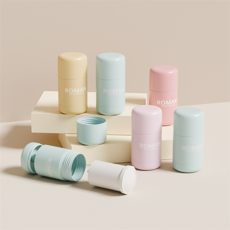Hudpleje tom 30 g 50 g plastik Deodorant Stick-beholder med genopfyldt flaske emballageflaske